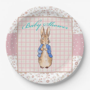 Classic Storybook Rabbit Baby Shower Paper Plates