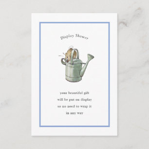 Classic Storybook Rabbit Blue Display Shower Enclosure Card