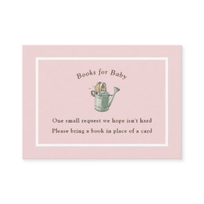 Classic Storybook Rabbit Gingham Vintage Baby Enclosure Card