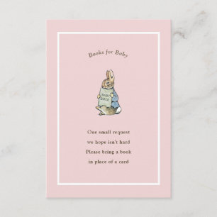 Classic Storybook Rabbit Gingham Vintage Baby Enclosure Card