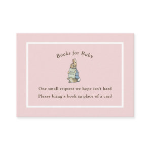 Classic Storybook Rabbit Gingham Vintage Baby Enclosure Card