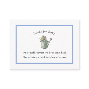 Classic Storybook Rabbit Gingham Vintage Baby Enclosure Card
