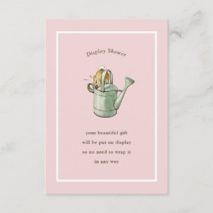 Classic Storybook Rabbit Gingham Vintage Baby Enclosure Card
