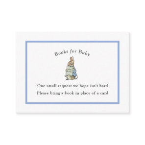 Classic Storybook Rabbit Gingham Vintage Baby Enclosure Card