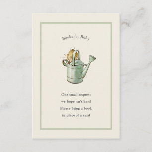 Classic Storybook Rabbit Gingham Vintage Baby Enclosure Card
