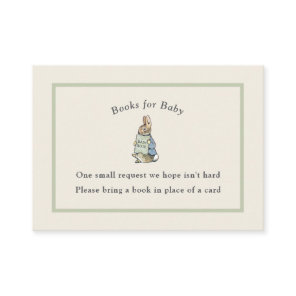 Classic Storybook Rabbit Gingham Vintage Baby Enclosure Card