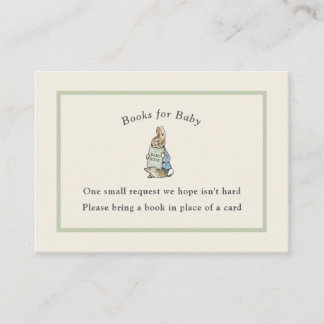 Classic Storybook Rabbit Gingham Vintage Baby Enclosure Card