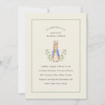 Classic Storybook Rabbit Sage Vintage Baby Shower Invitation