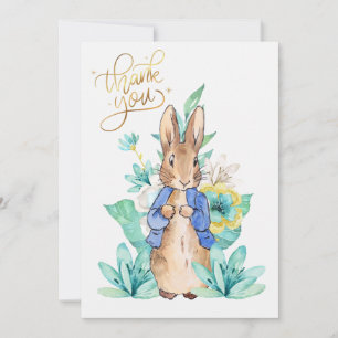 Classic Storybook Rabbit Thank you Card