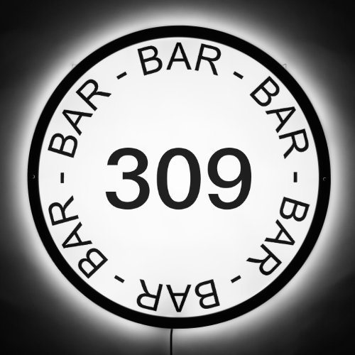 Classic Street No Bar Choice Background Color LED LED Sign