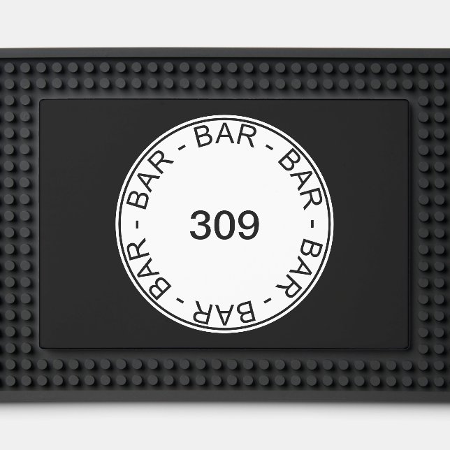 Classic Street No. Bar Mat (Front (Close Up))