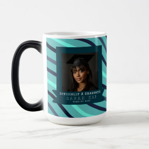 Classic Stripe Pattern Wife Graduation Gift Color Morph Mug