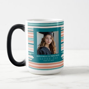 Classic Stripe Print Gift For Him Grad Color Morph Mug