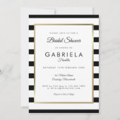 Classic Stripe Wedding Bridal Shower Invitation (Front)