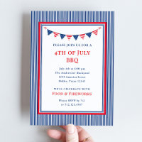 Classic Stripes and Bunting | 4th of July Party