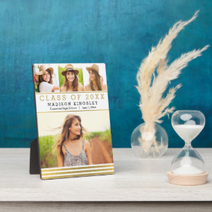 Classic Stripes Graduation Plaque