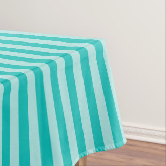 Classic Stripes Two-tone Blue Hues   Tablecloth