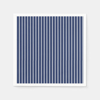 Classic Stripes White - Navy Blue Napkins