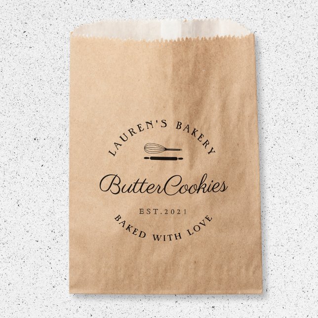 Classic Style Home Bakery Logo Cookie Bags (Creator Uploaded)