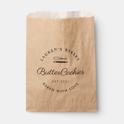 Classic Style Home Bakery Logo Cookie Bags