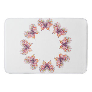 Classic Styles Butterflies Bath Mat