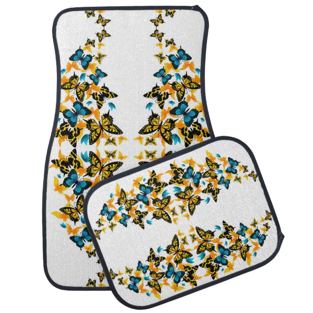 Classic Styles Butterflies Car Floor Mat (Set)