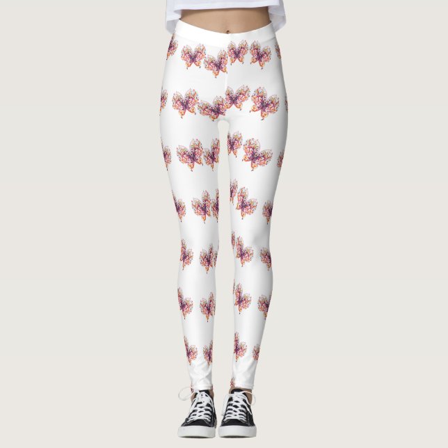 Classic Styles Butterflies Leggings (Front)