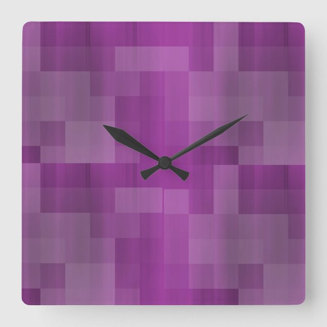 Classic Styles Colors Square Wall Clock (Front)