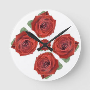 Classic Styles Florals Round Clock