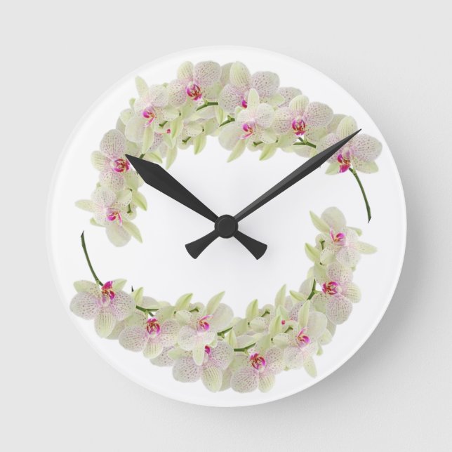 Classic Styles Florals Round Clock (Front)