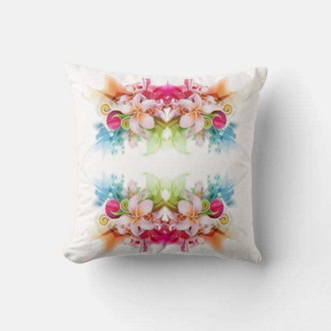 Classic Styles Florals Throw Pillow (Front)