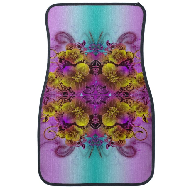 Classic Styles Flowers  Car Floor Mat (Front)