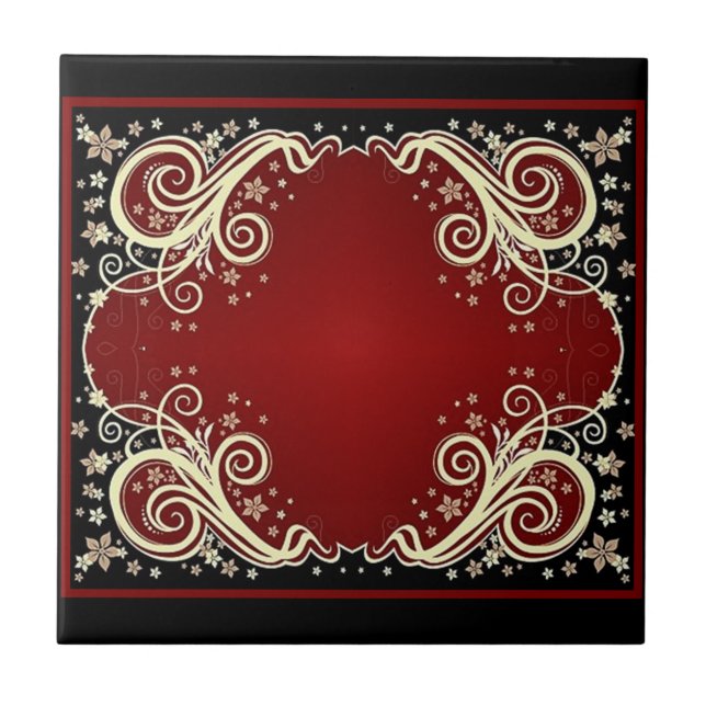 Classic Styles Scrollwork  Ceramic Tile (Front)
