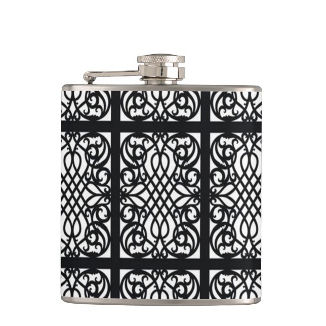 Classic Styles Scrollwork Flask (Front)