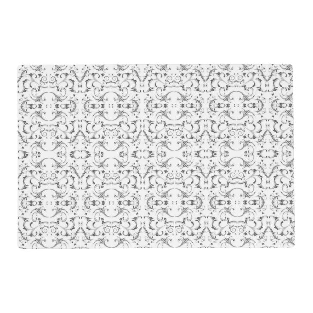 Classic Styles Scrollwork Laminated Placemat (Front)