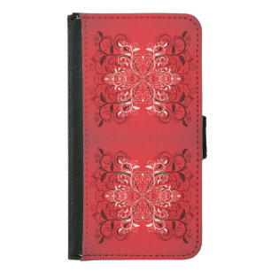 Classic Styles Scrollwork Samsung Galaxy S5 Wallet Case