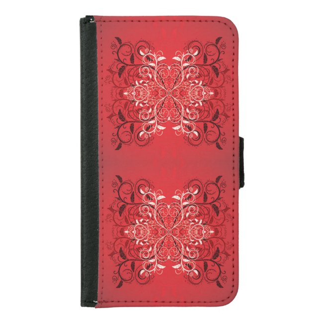 Classic Styles Scrollwork  Samsung Galaxy Wallet Case (Front)