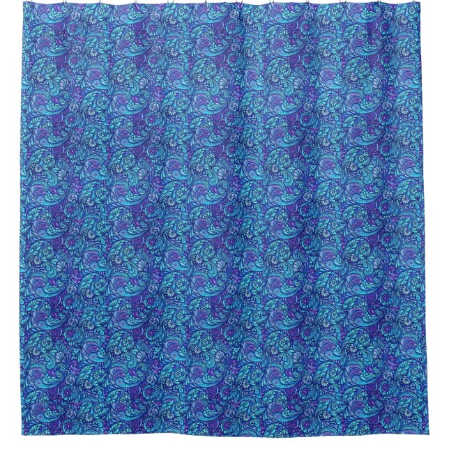 Classic Styles Scrollwork  Shower Curtain (Front)