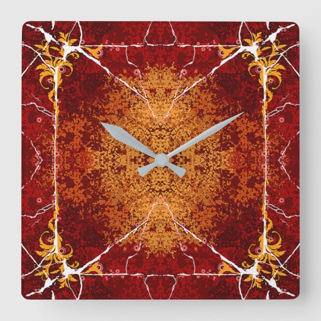 Classic Styles Textures  Square Wall Clock (Front)