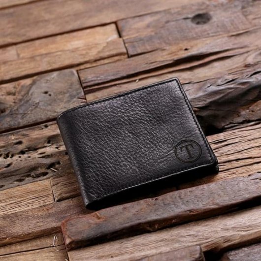 Classic & Suave Genuine Leather Bifold Coin Wallet (Front)