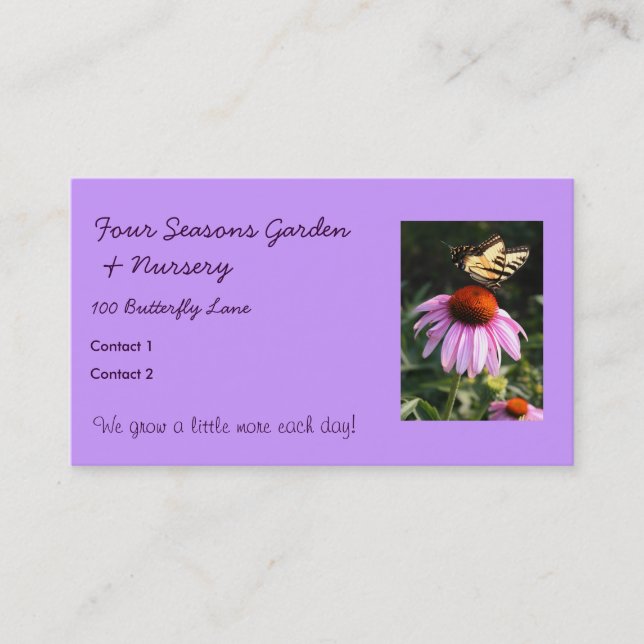 Classic Summer Business Card (Front)