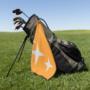 Classic SunBurst Orange Golf Towel