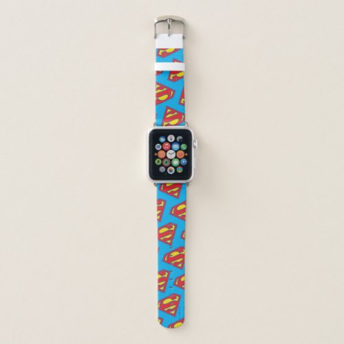 Classic Supergirl Logo with Blue Outline Apple Watch Band