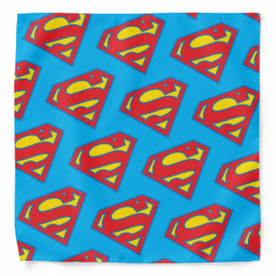 Classic Supergirl Logo with Blue Outline Bandana