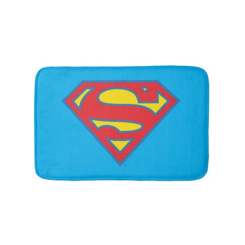 Classic Supergirl Logo with Blue Outline Bath Mat