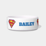Classic Supergirl Logo with Blue Outline Bowl<br><div class="desc">Supergirl | Check out this classic Supergirl S-Shield in red and yellow,  outlined in blue!</div>