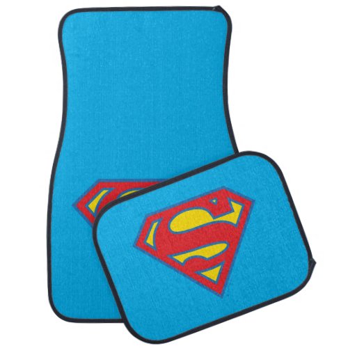 Classic Supergirl Logo with Blue Outline Car Floor Mat