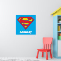 Classic Supergirl Logo with Blue Outline