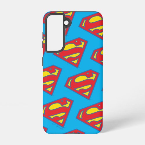 Classic Supergirl Logo with Blue Outline Samsung Galaxy S21 Case