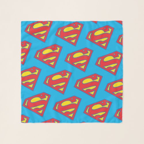 Classic Supergirl Logo with Blue Outline Scarf